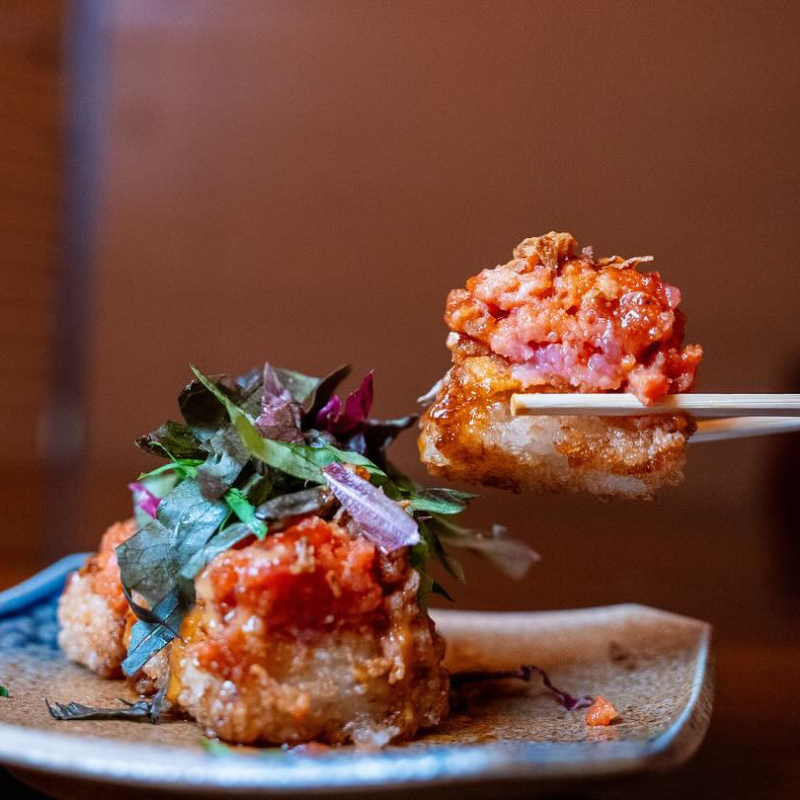 Crispy Rice W/ Spicy Tuna On Top